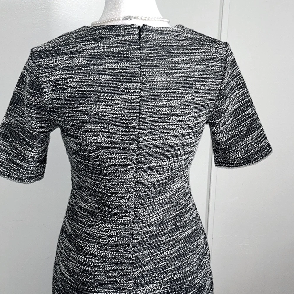 Banana Republic Women’s Boucle Tweed Textured Short Sleeve Midi Dress - Picture 4 of 7